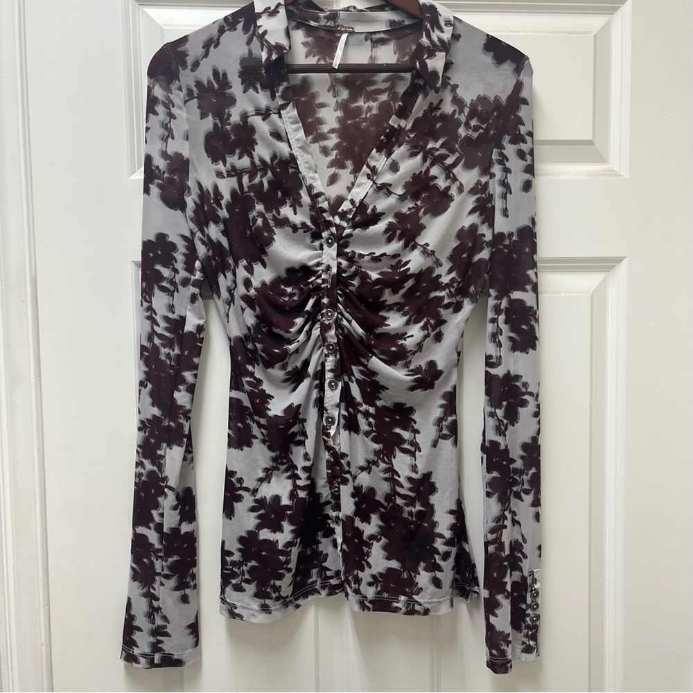 Floral Print Long Sleeve Top